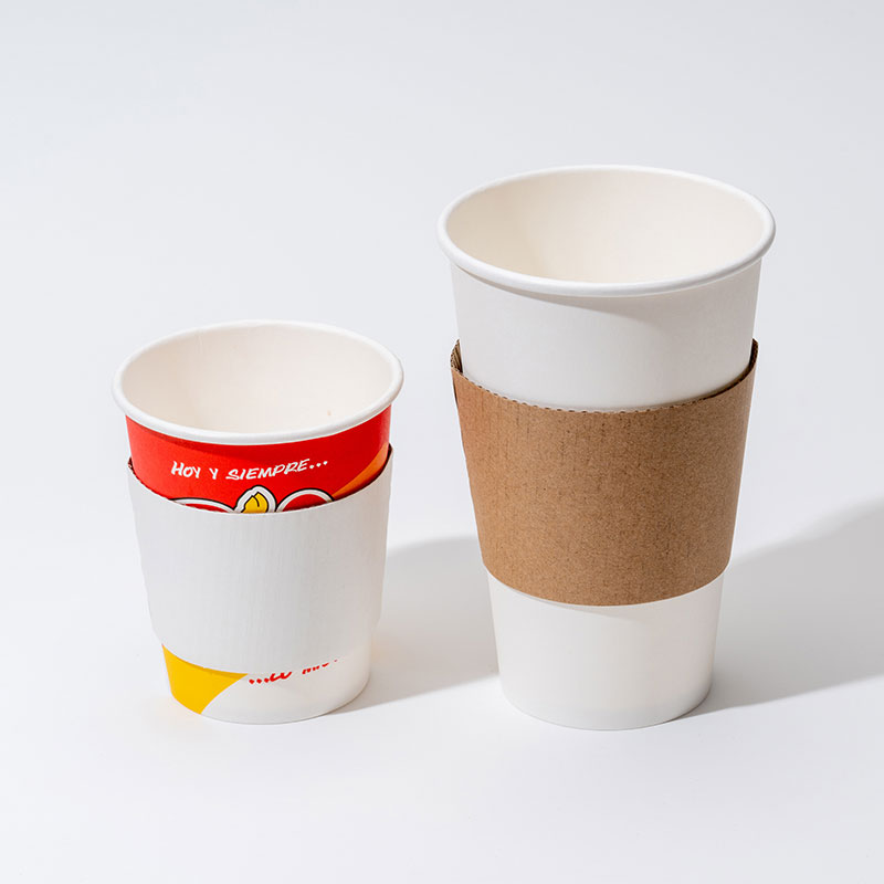 Korrugerade mugghylsor för varmt kaffe